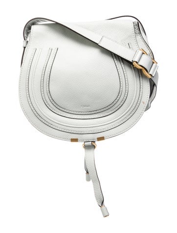 Chloe Leather Marcie leather saddle bag Small