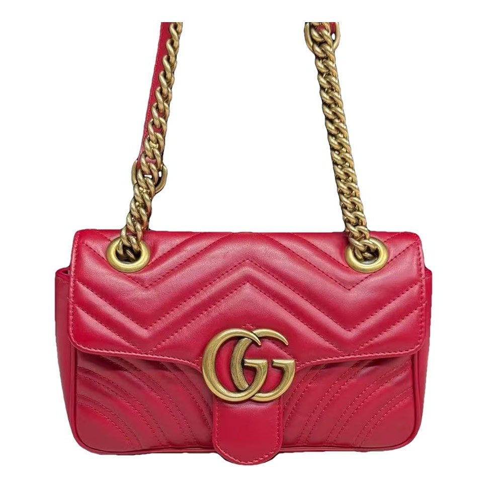 GG Marmont Flap leather crossbody bag