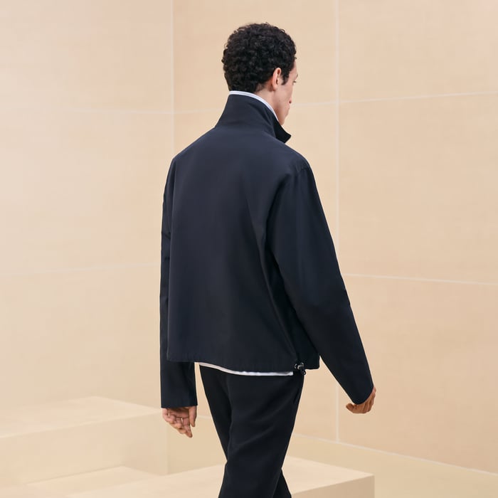 Marine "Poche a Cheval" Boxy Fit Jacket Shirt