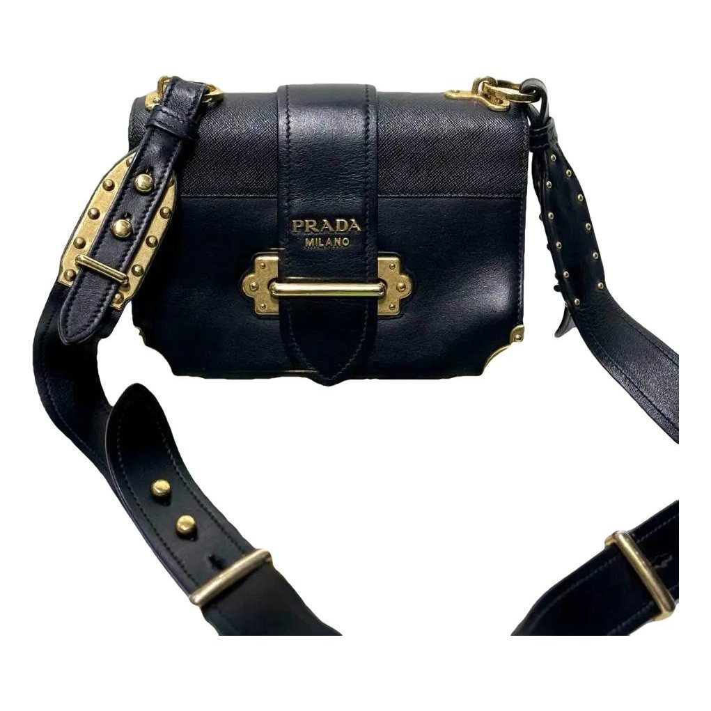 Cahier leather crossbody bag