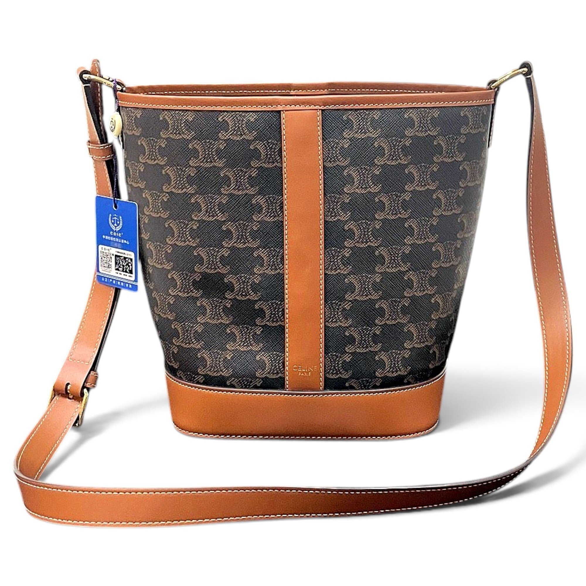 Seau Sangle leather handbag