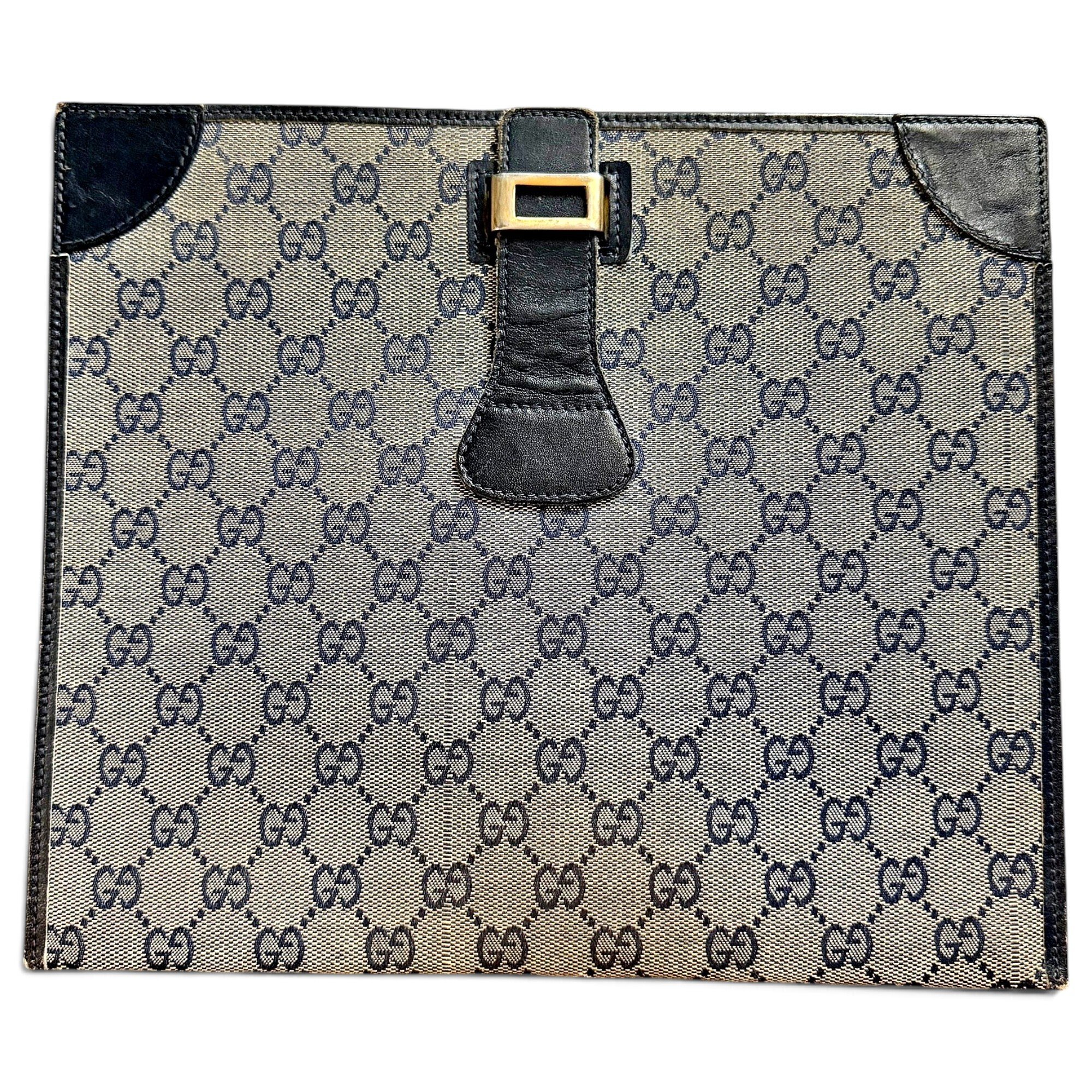 Leather clutch bag