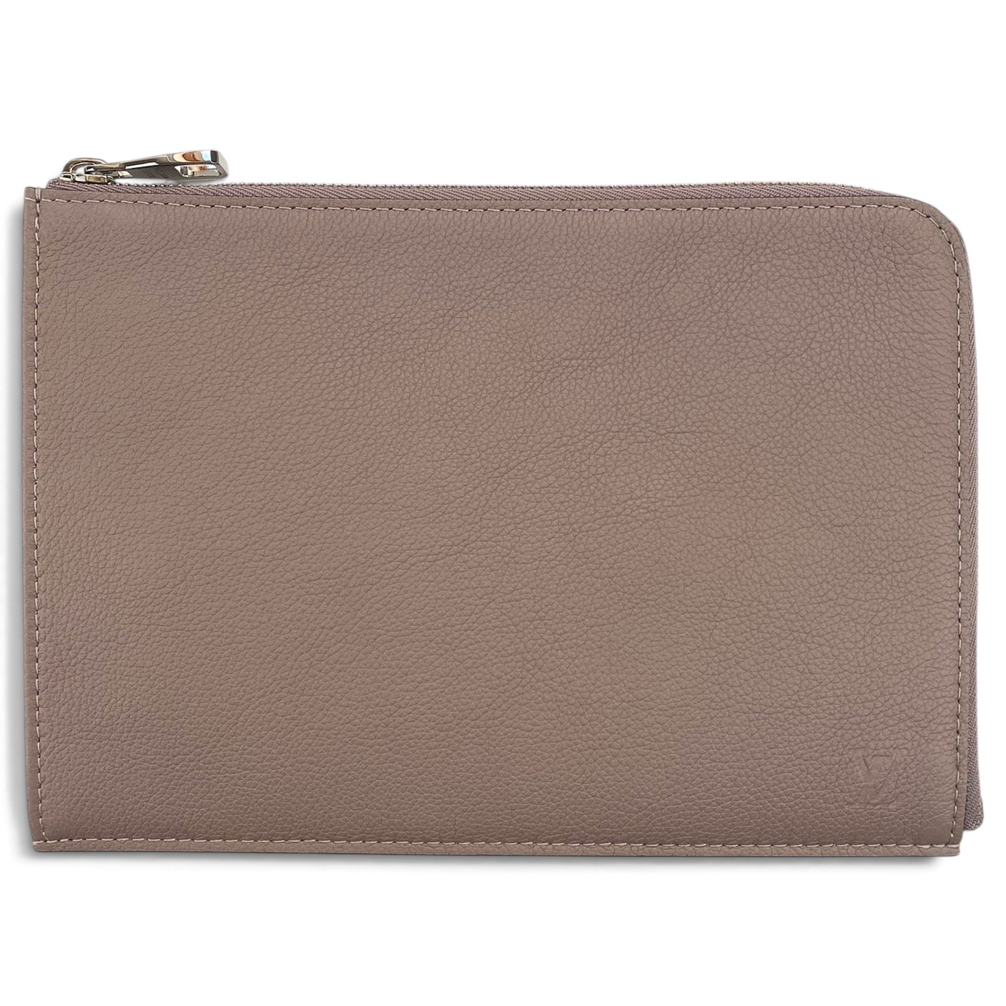 Leather clutch bag