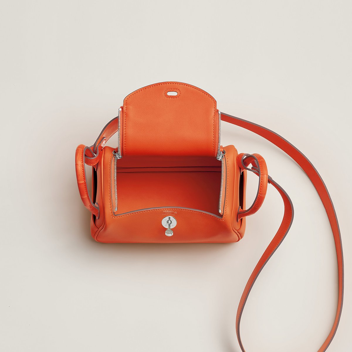 Orange Minium Lindy Mini Touch Bag
