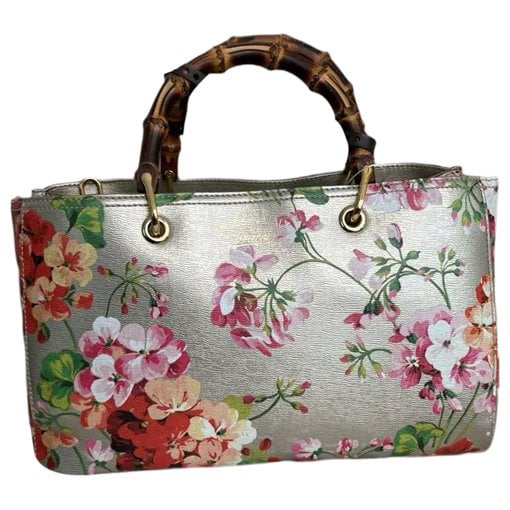 Bamboo Shopper leather handbag