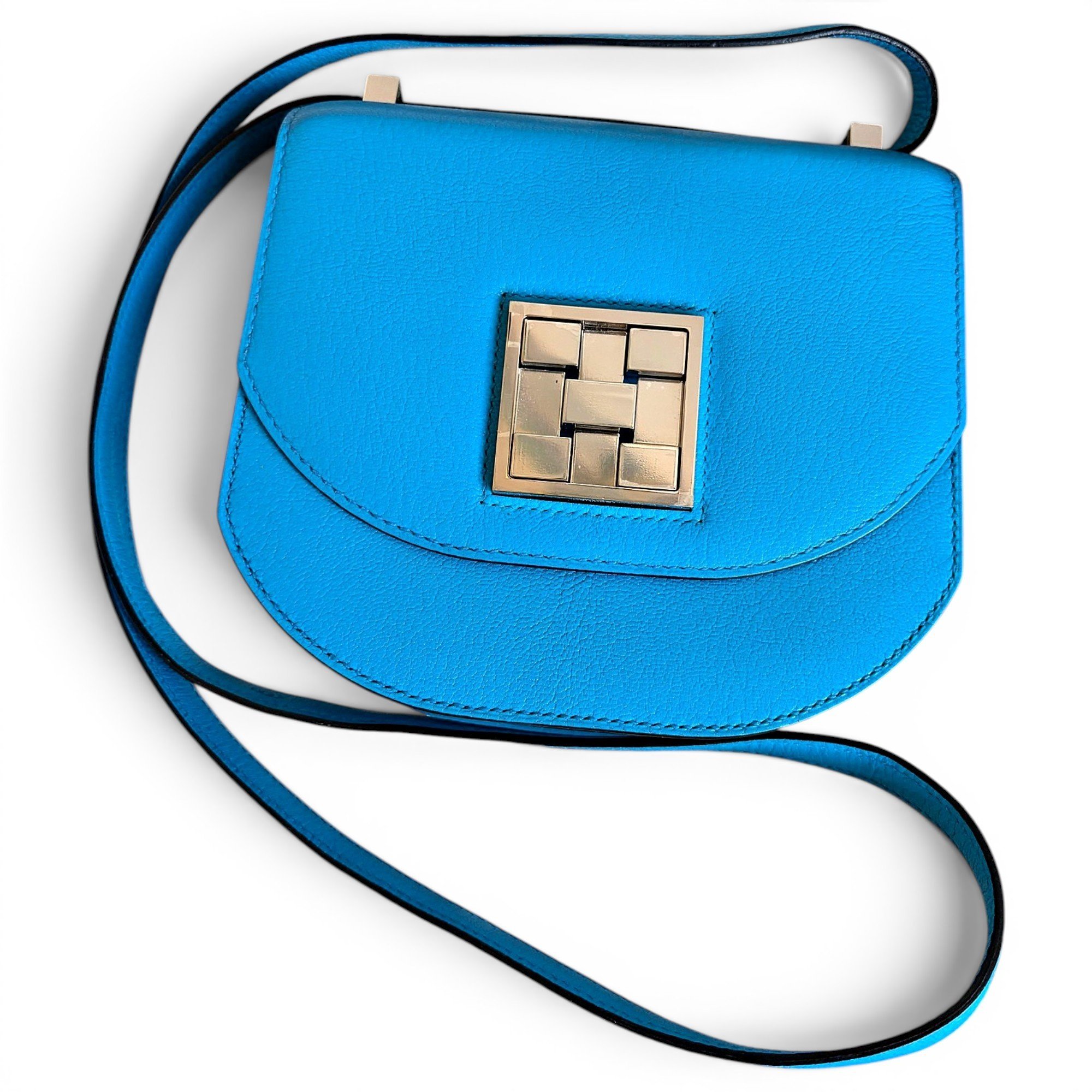 Mosaïque leather crossbody bag