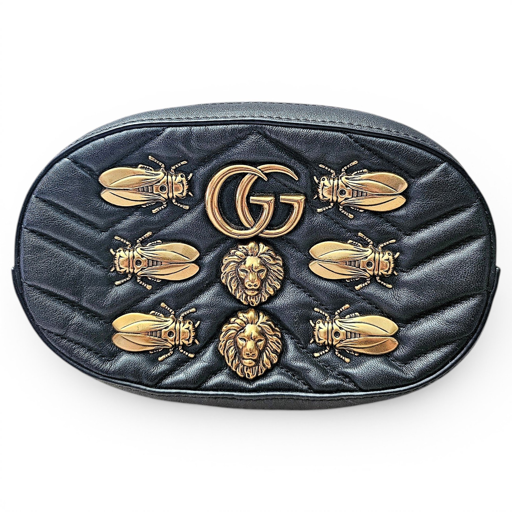 GG Marmont Oval leather handbag