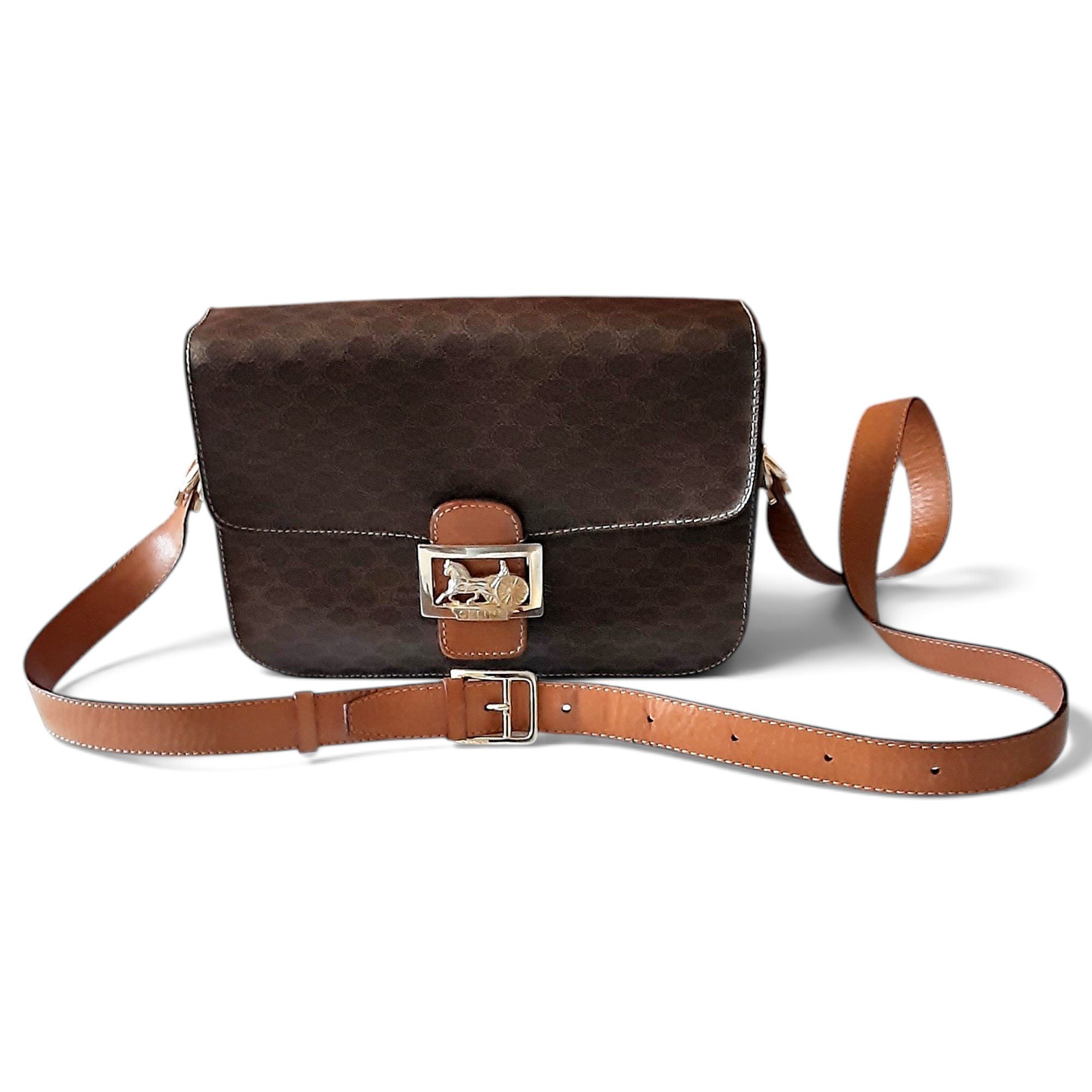 Triomphe leather crossbody bag