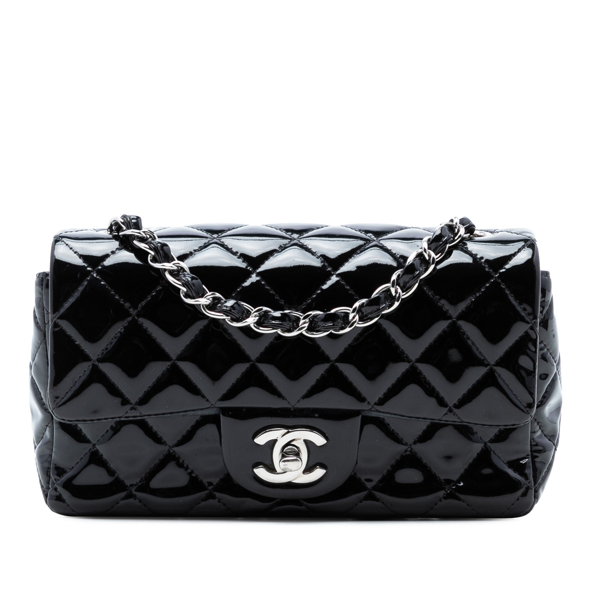 Patent leather mini bag