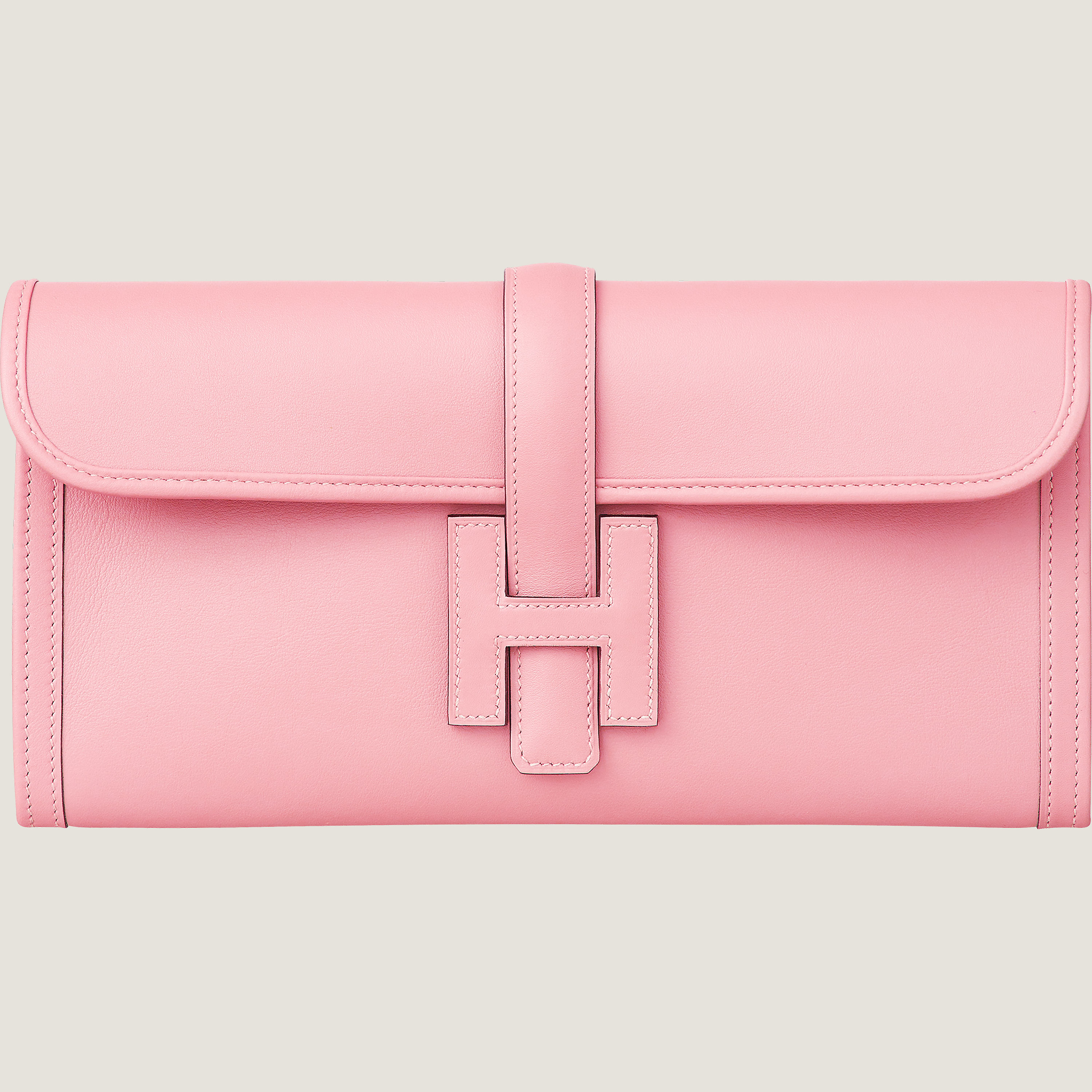 Hermès Jige Elan 29 clutch Rose Sakura Swift Calfskin | BagUSeek
