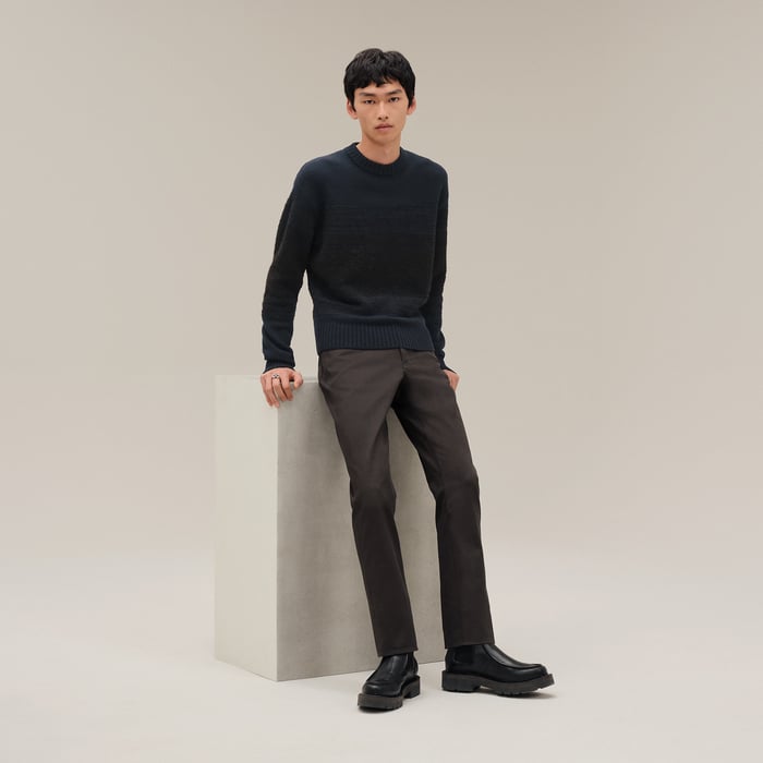 Marine "Bouclette Ombree" Crewneck Sweater