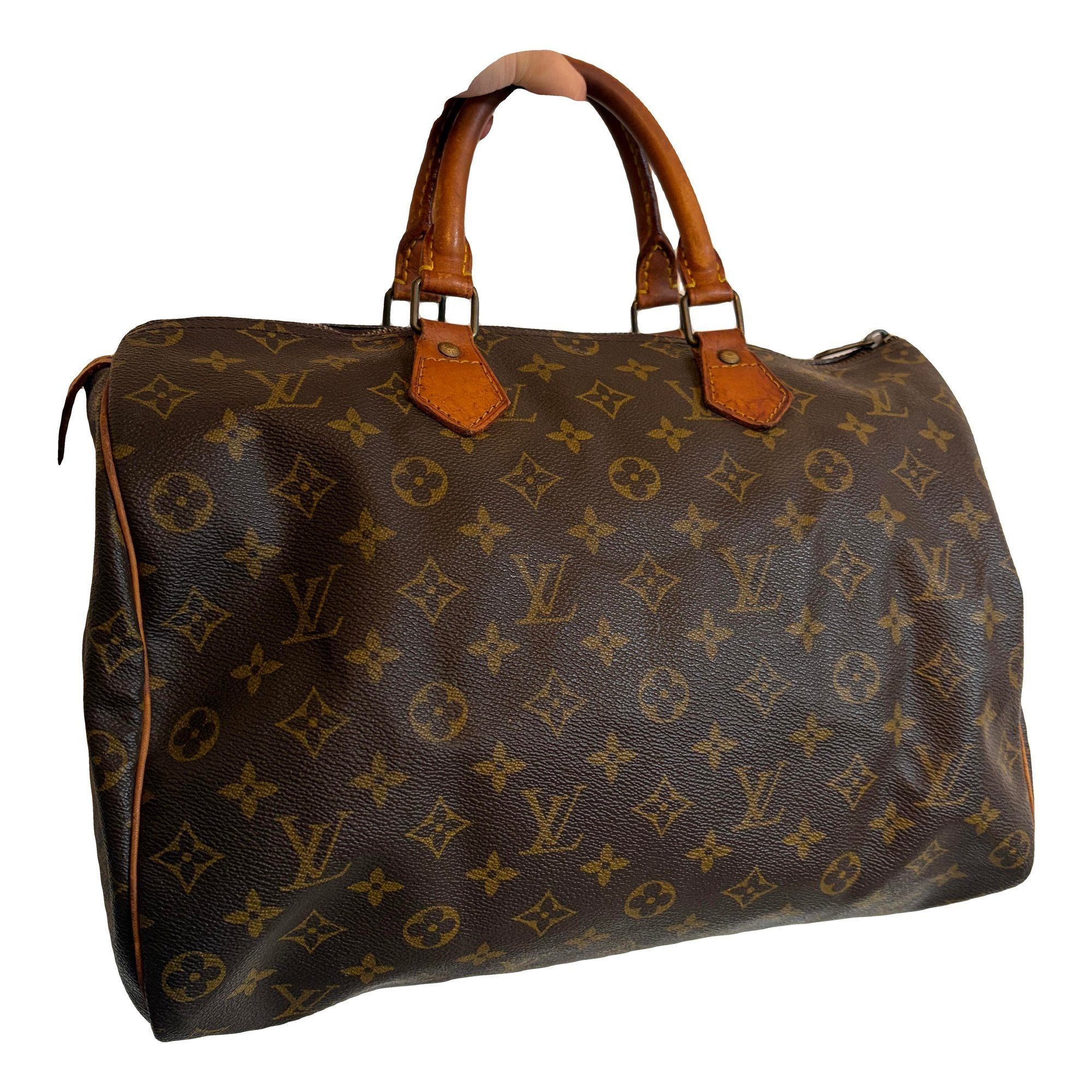 Speedy leather handbag