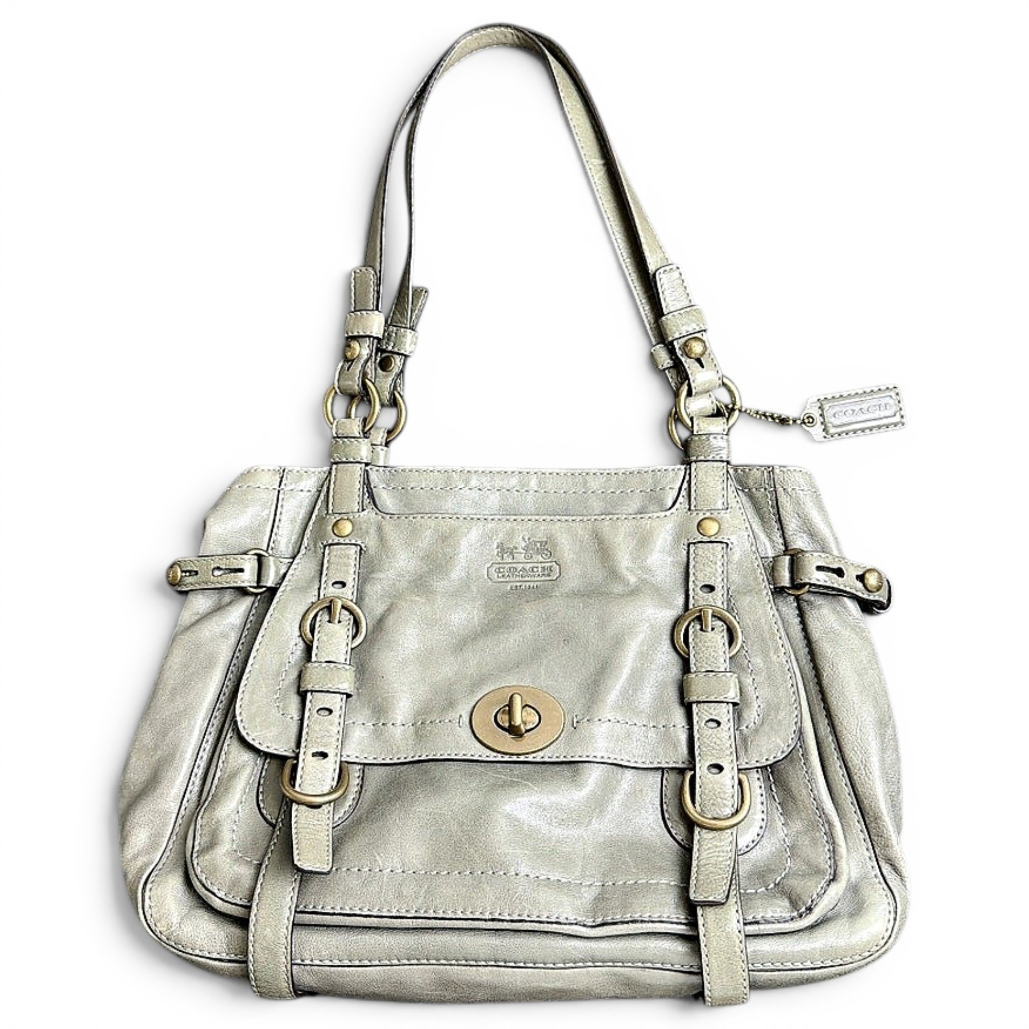 Signature Sufflette leather handbag