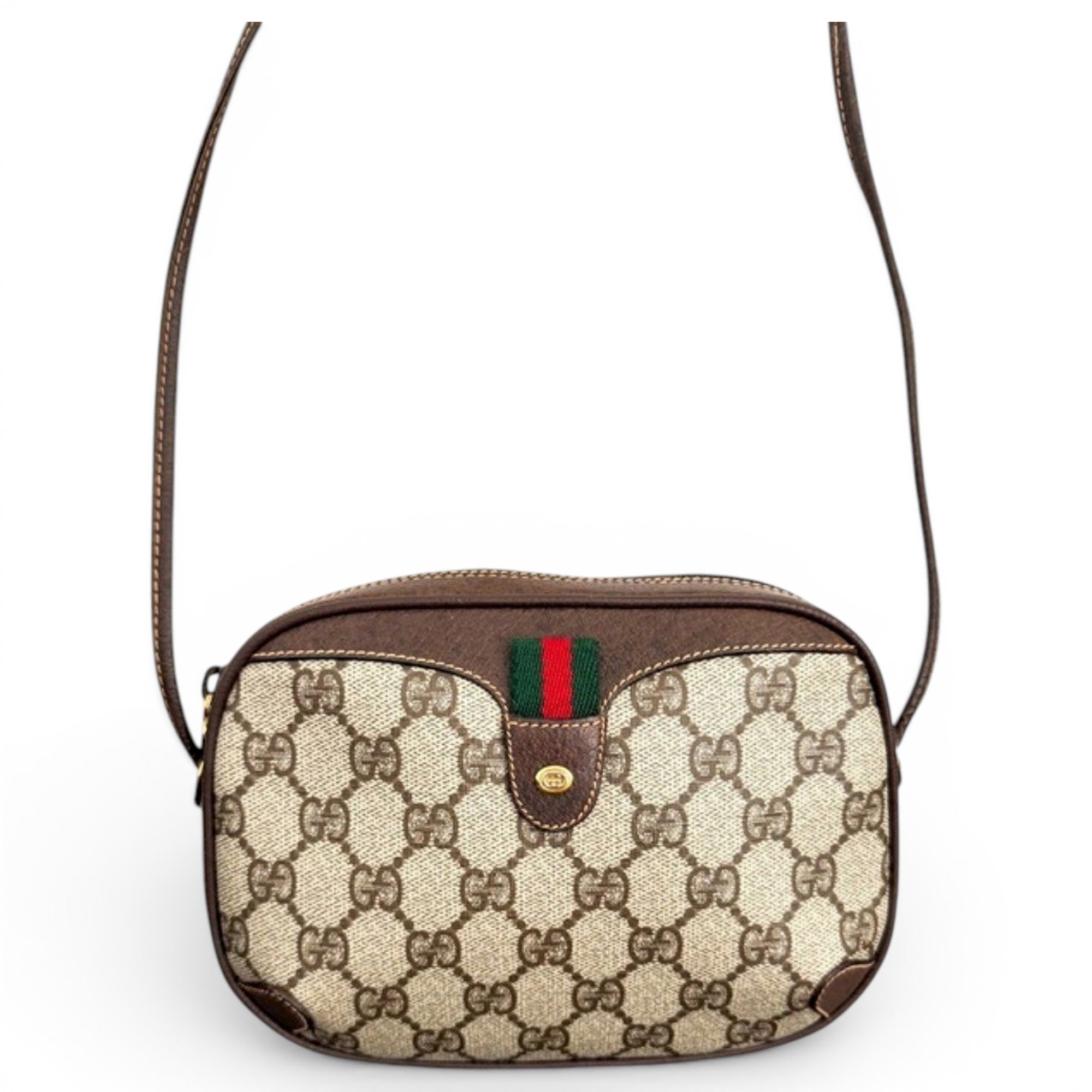 Ophidia patent leather crossbody bag