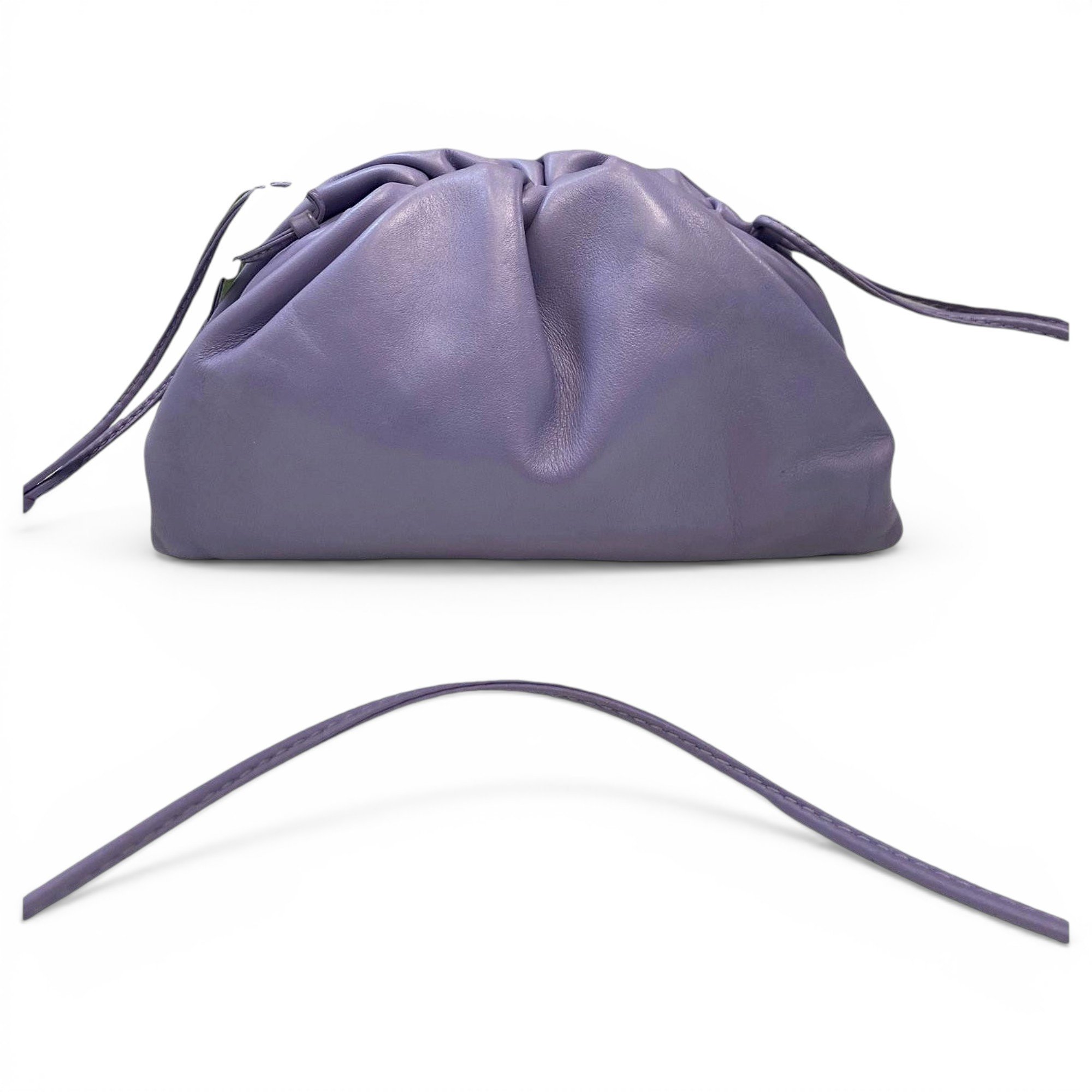Pouch leather handbag