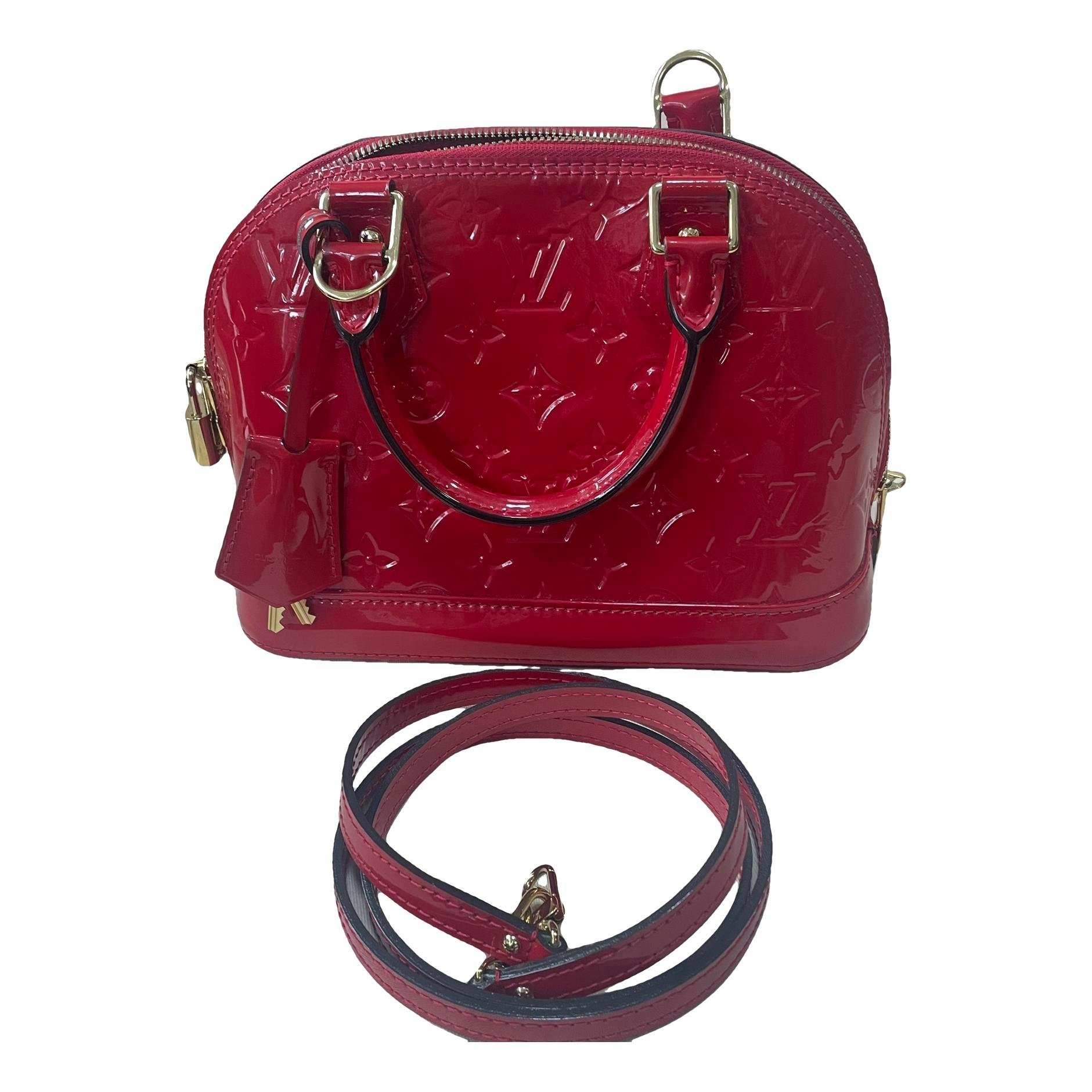 Louis Vuitton Alma BB leather handbag