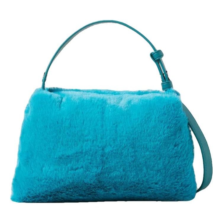 Faux fur handbag