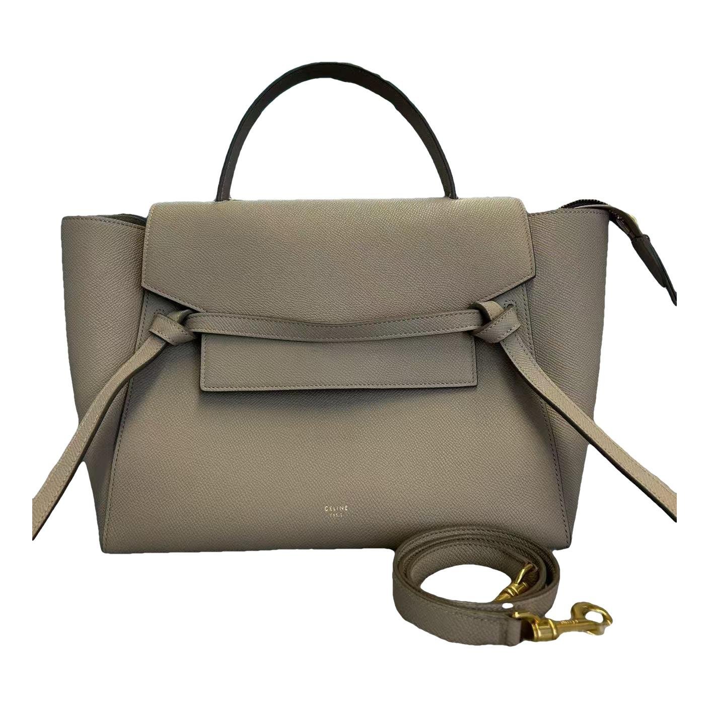 Belt leather handbag