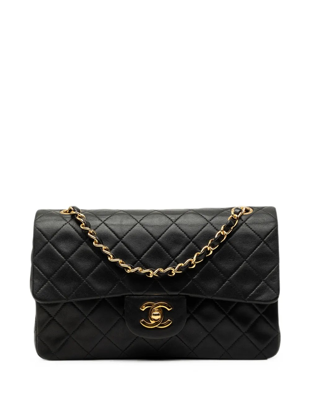 1989-1991 Small Classic Lambskin Double Flap shoulder bag