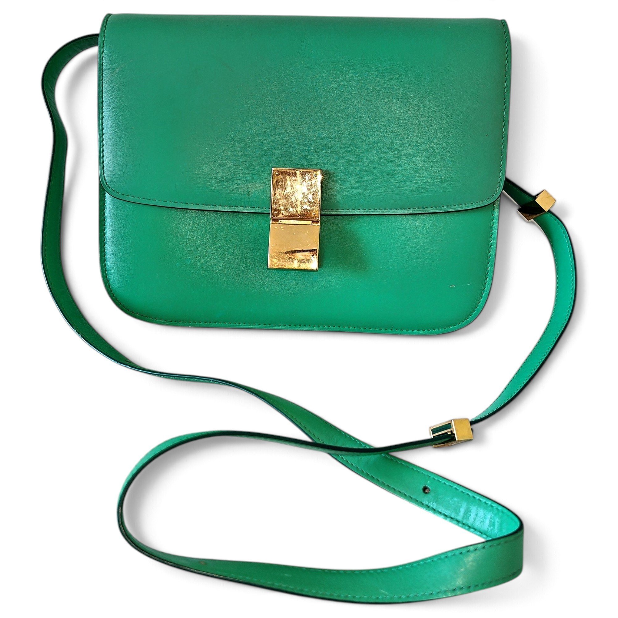 Classic leather crossbody bag