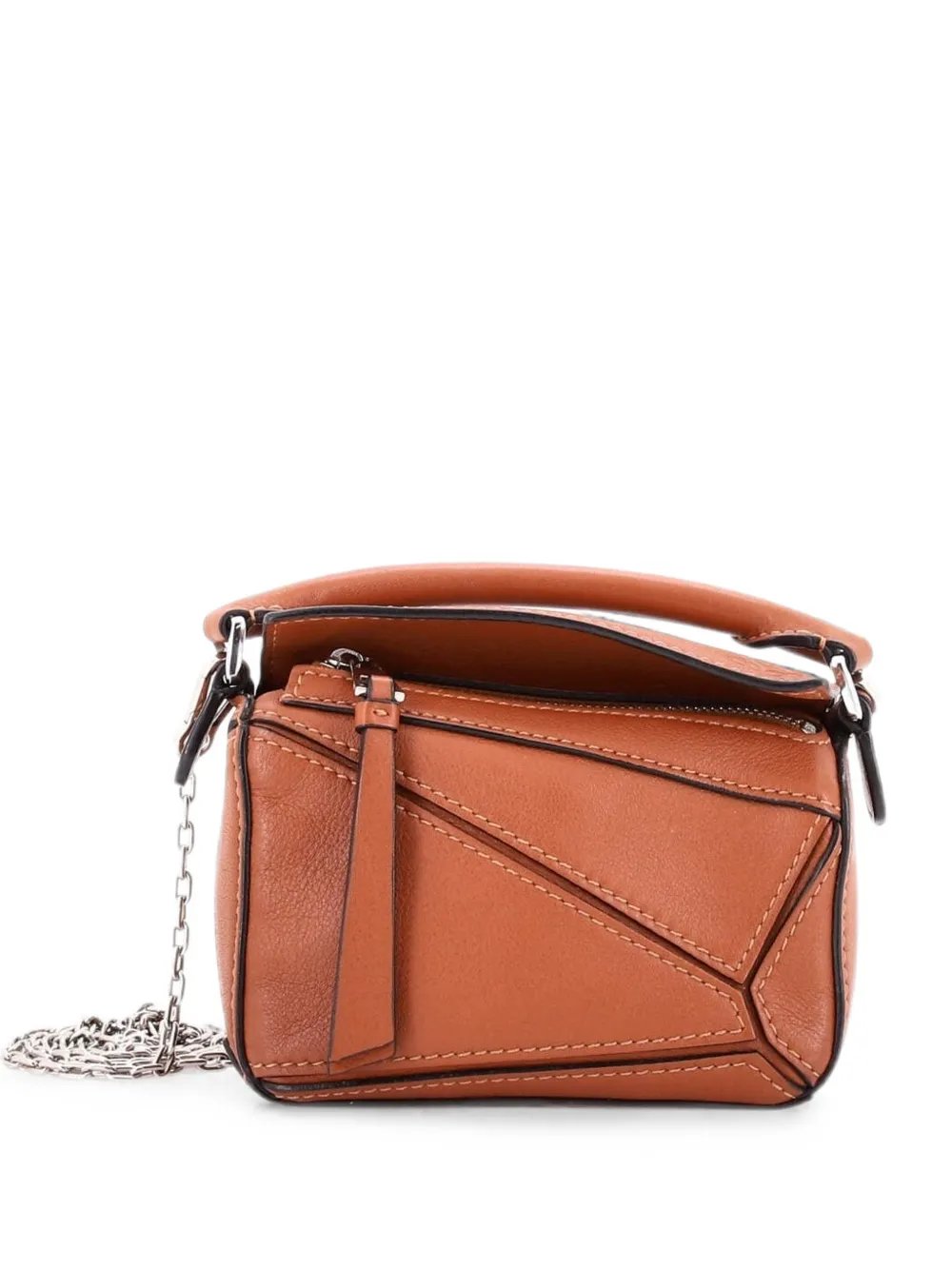 Puzzle Bag Leather Nano crossbody bag