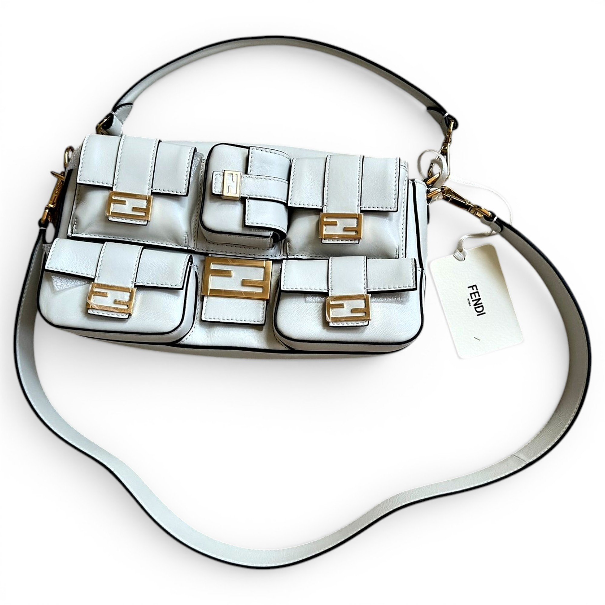 Baguette leather handbag