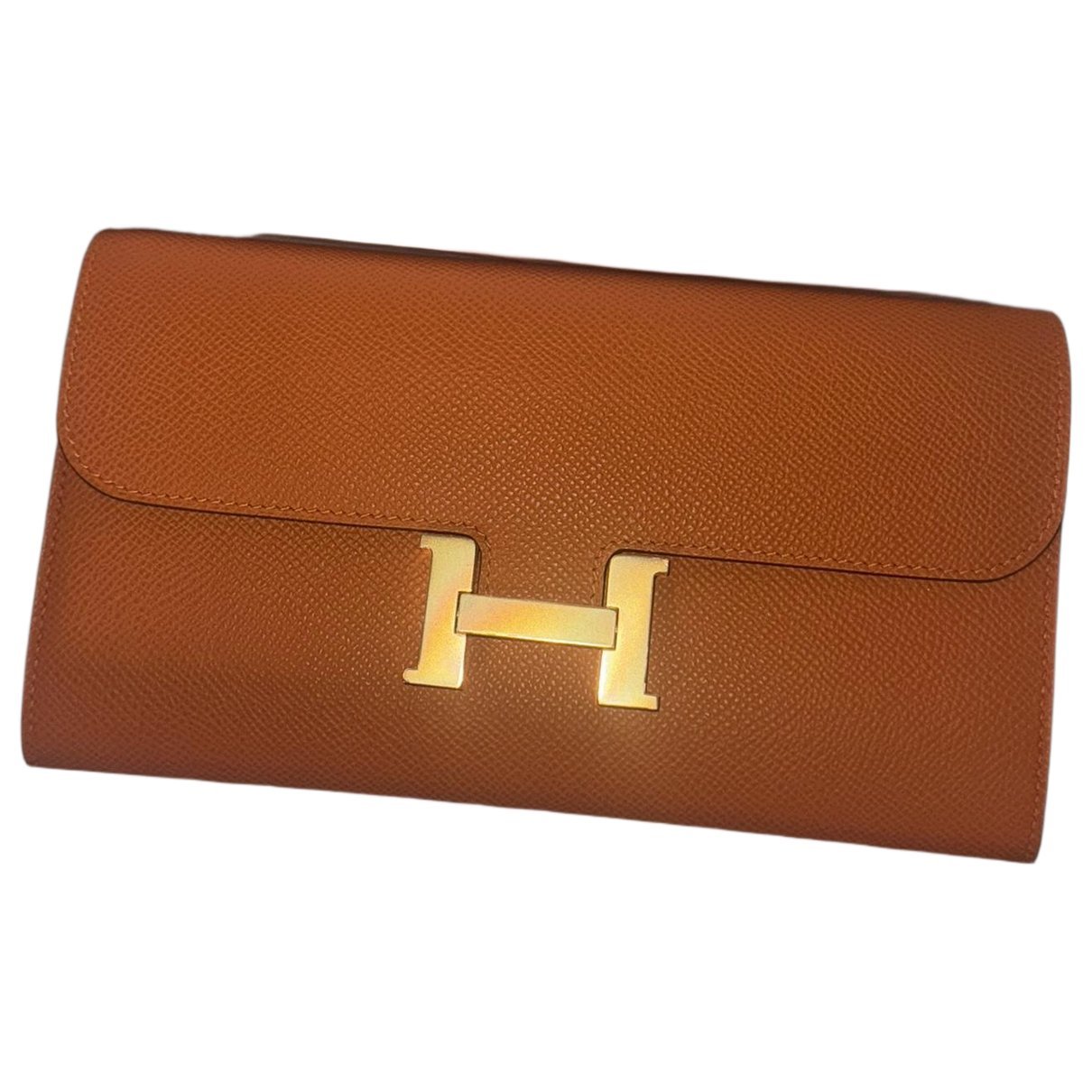Constance leather clutch bag