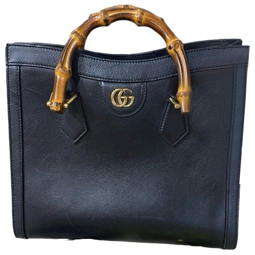 Diana Bamboo leather handbag
