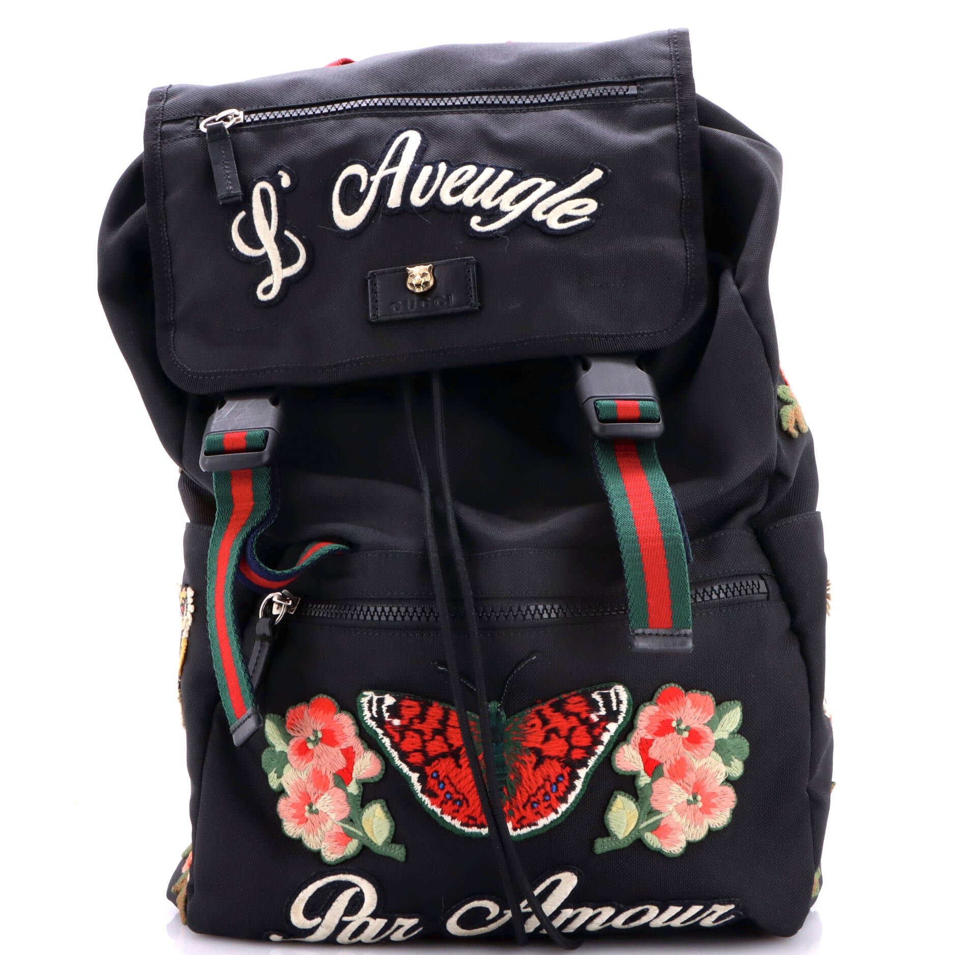 Techpack Backpack Embroidered Techno Canvas Small