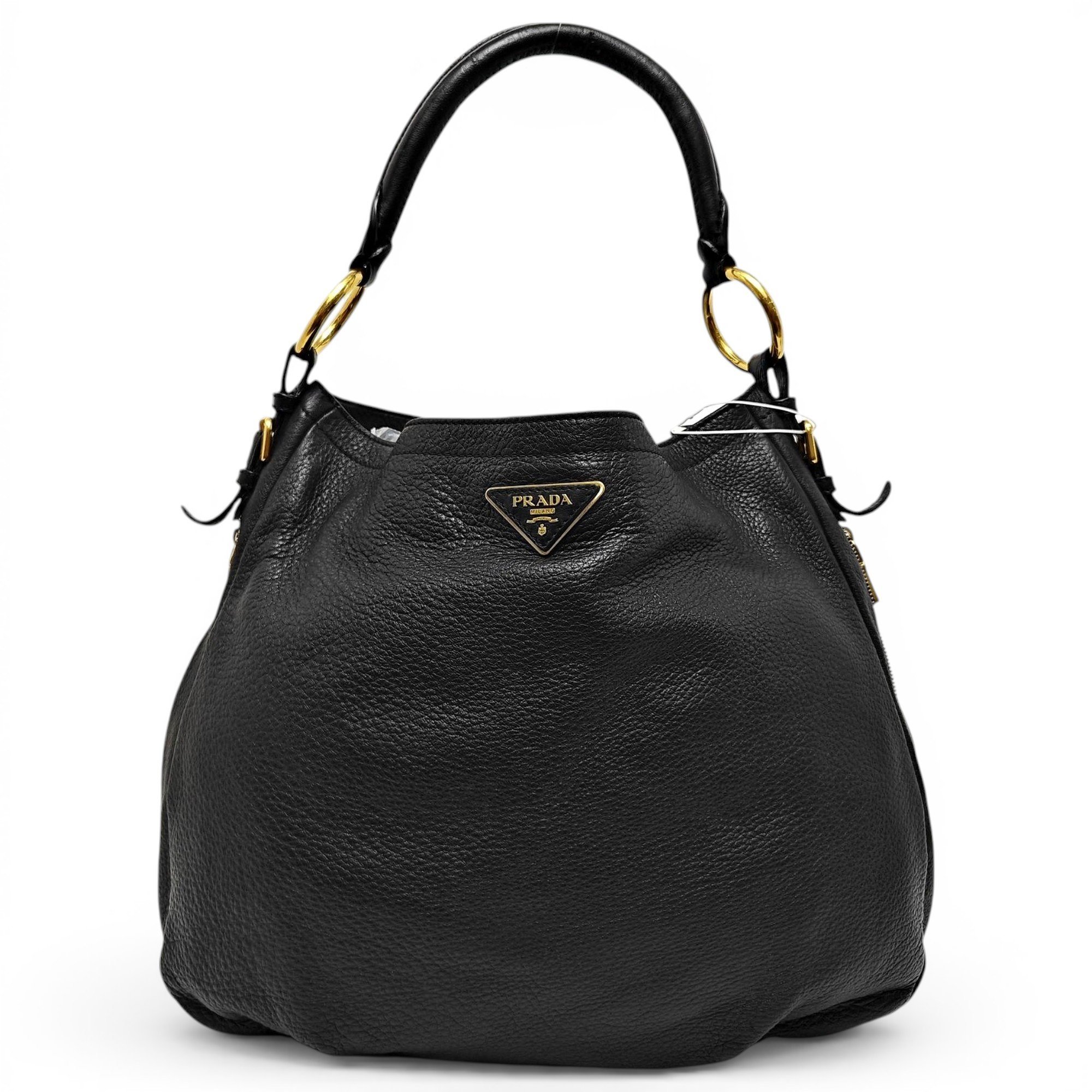 Duet leather handbag