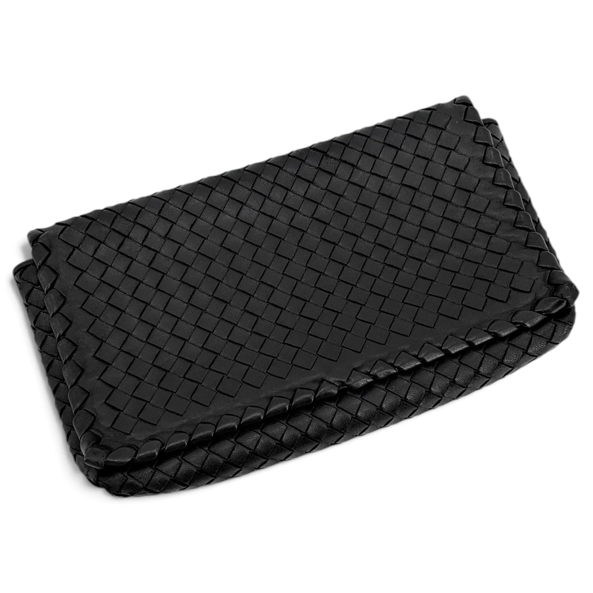 Leather clutch bag