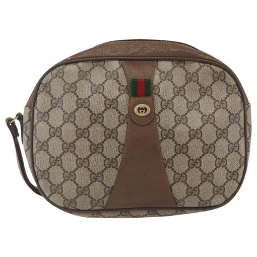 Leather clutch bag