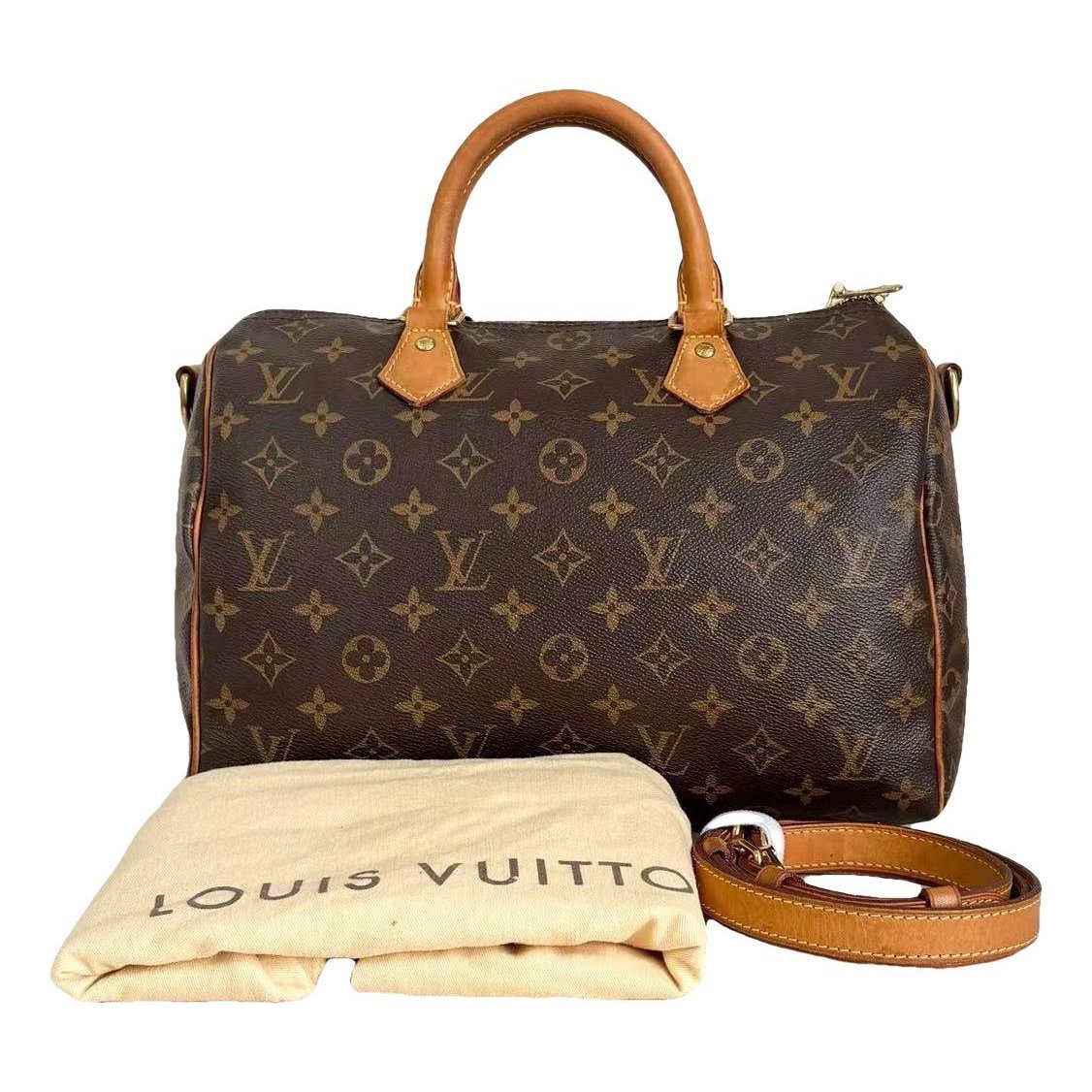 Speedy Bandoulière leather handbag