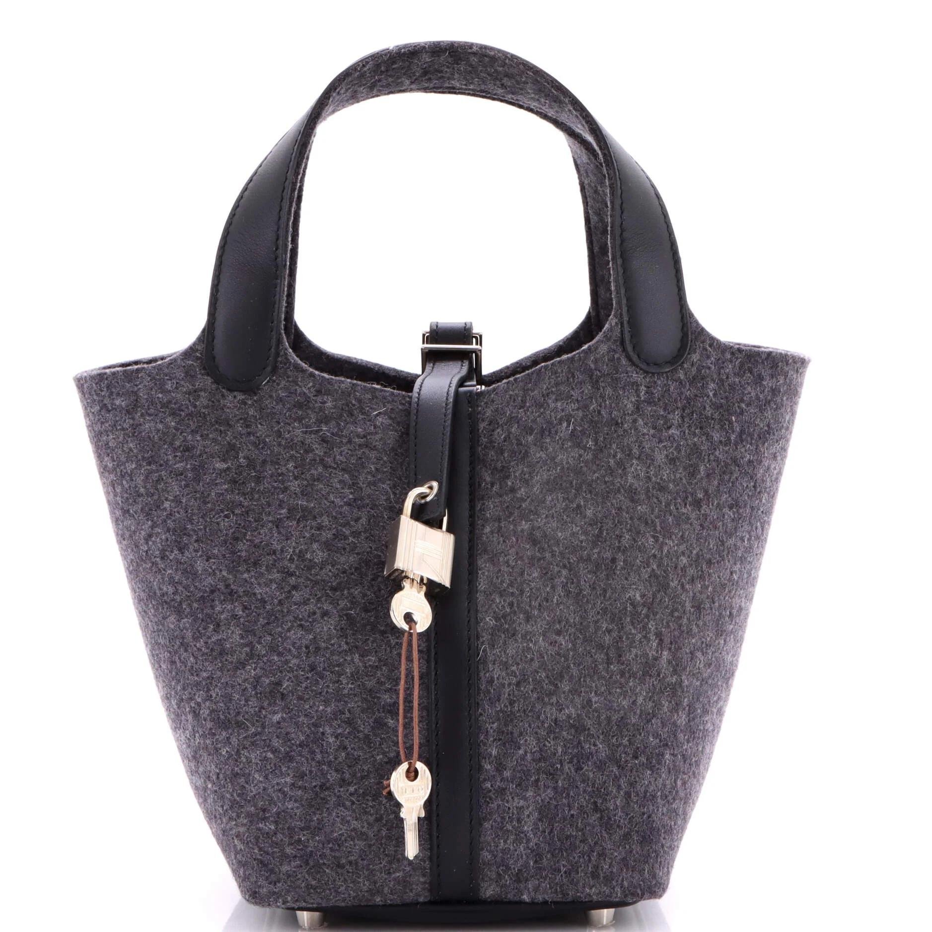 Picotin leather handbag