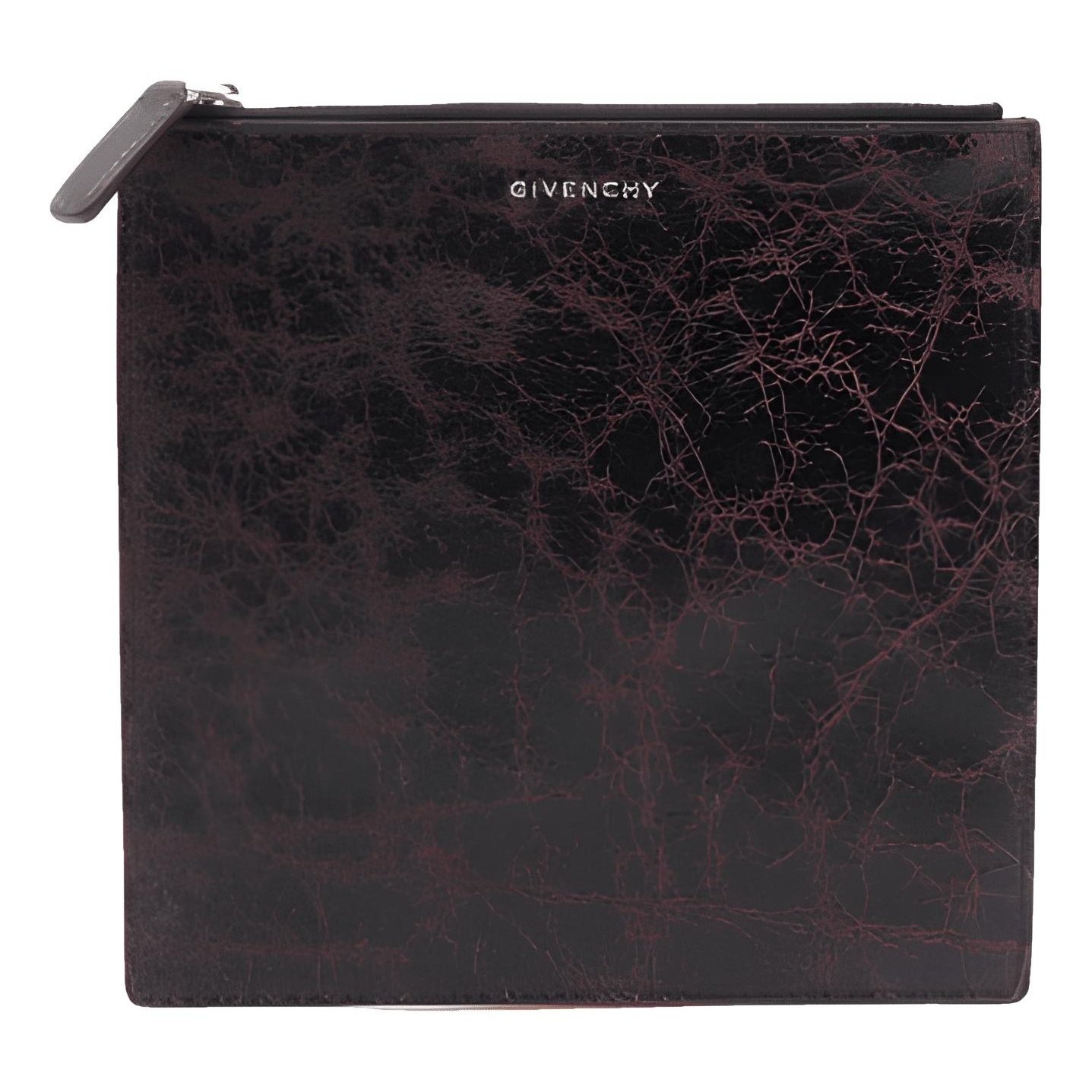 Leather clutch bag