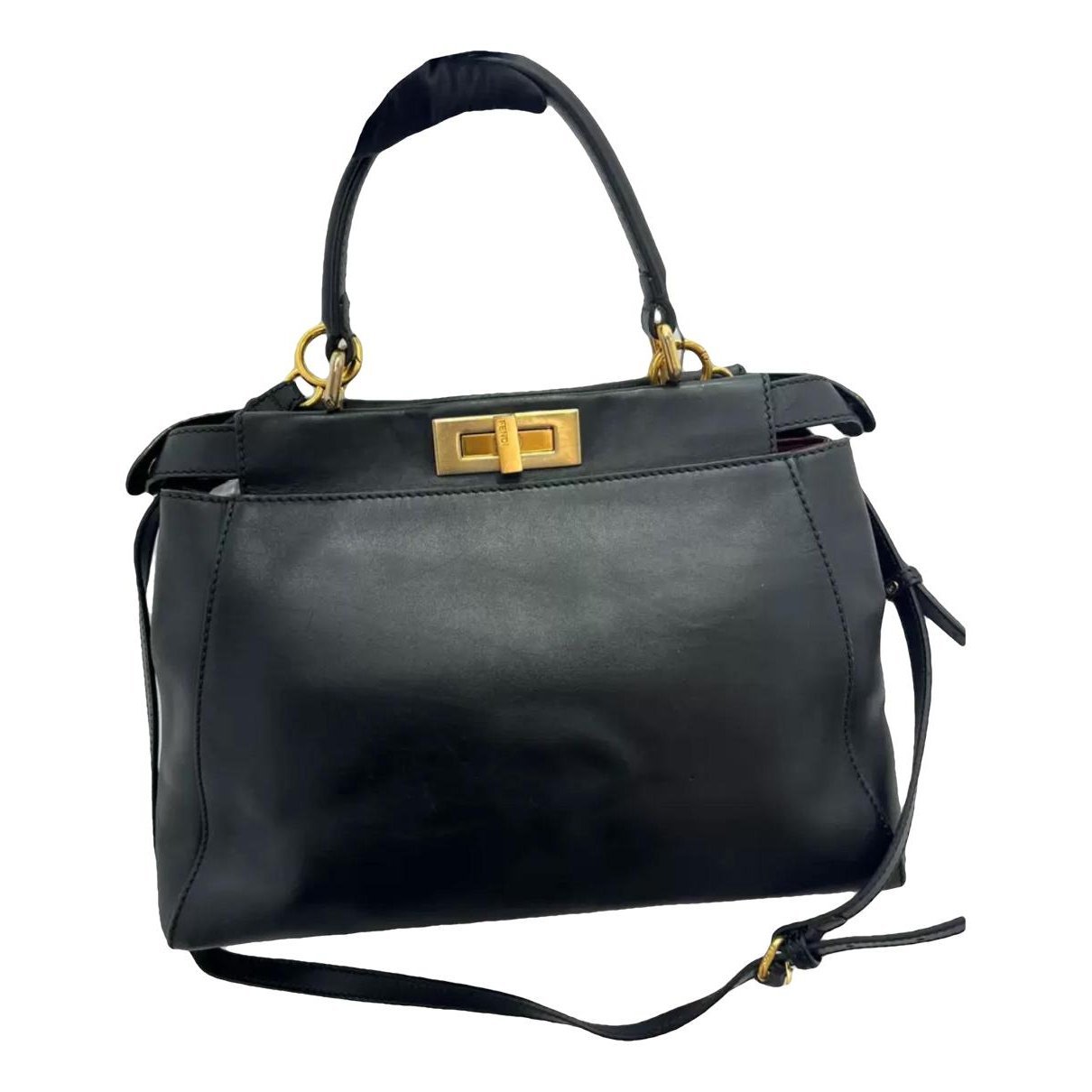 Peekaboo leather handbag