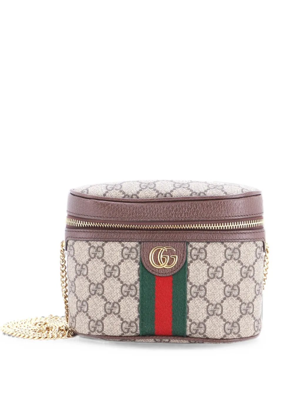 Ophidia Chain GG Coated Canvas Small belt bag