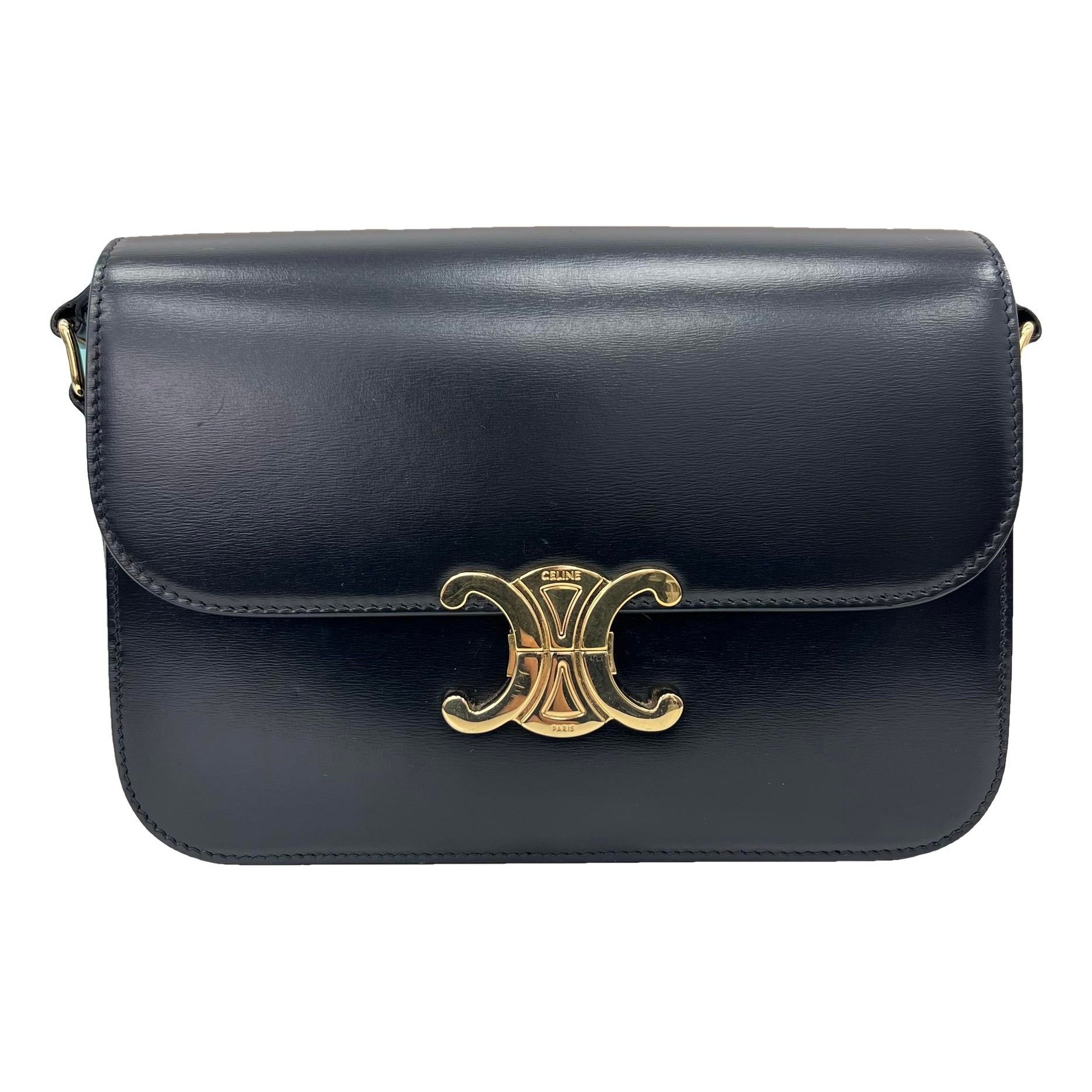 Triomphe leather handbag