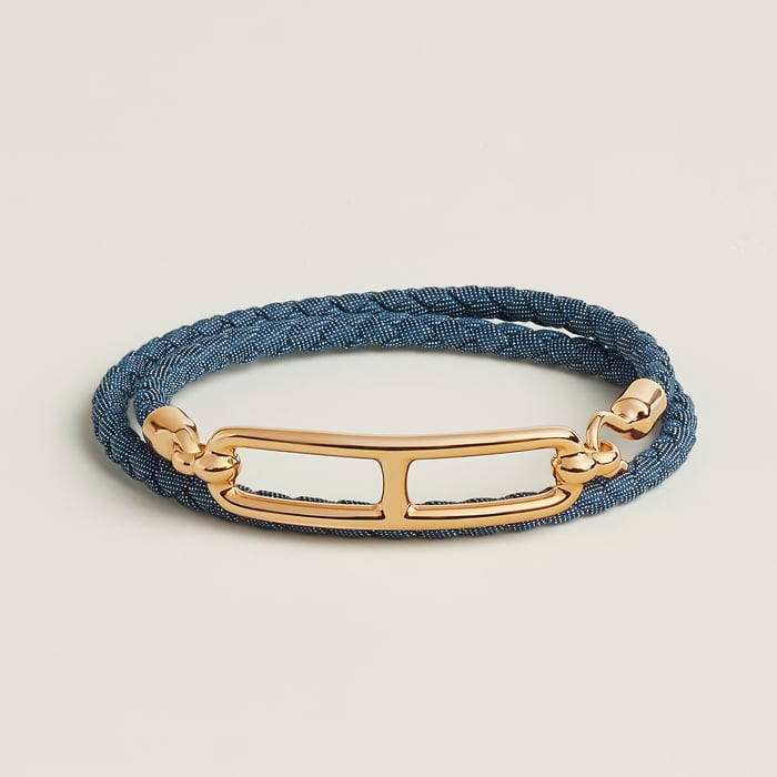 Jean Brut Roulis Double Tour Jean Bracelet