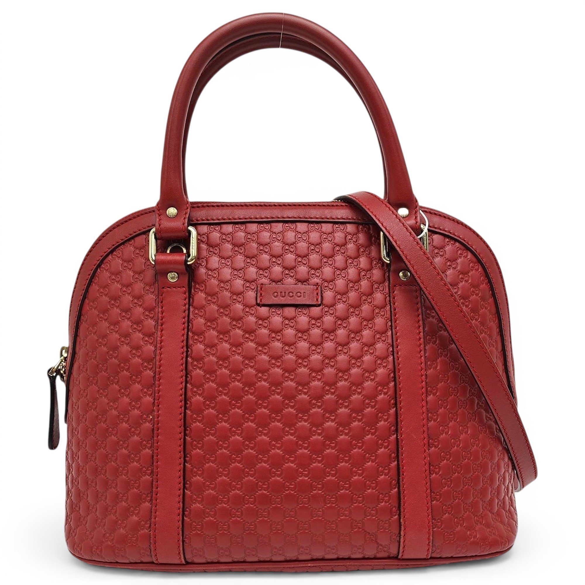 Dôme leather handbag