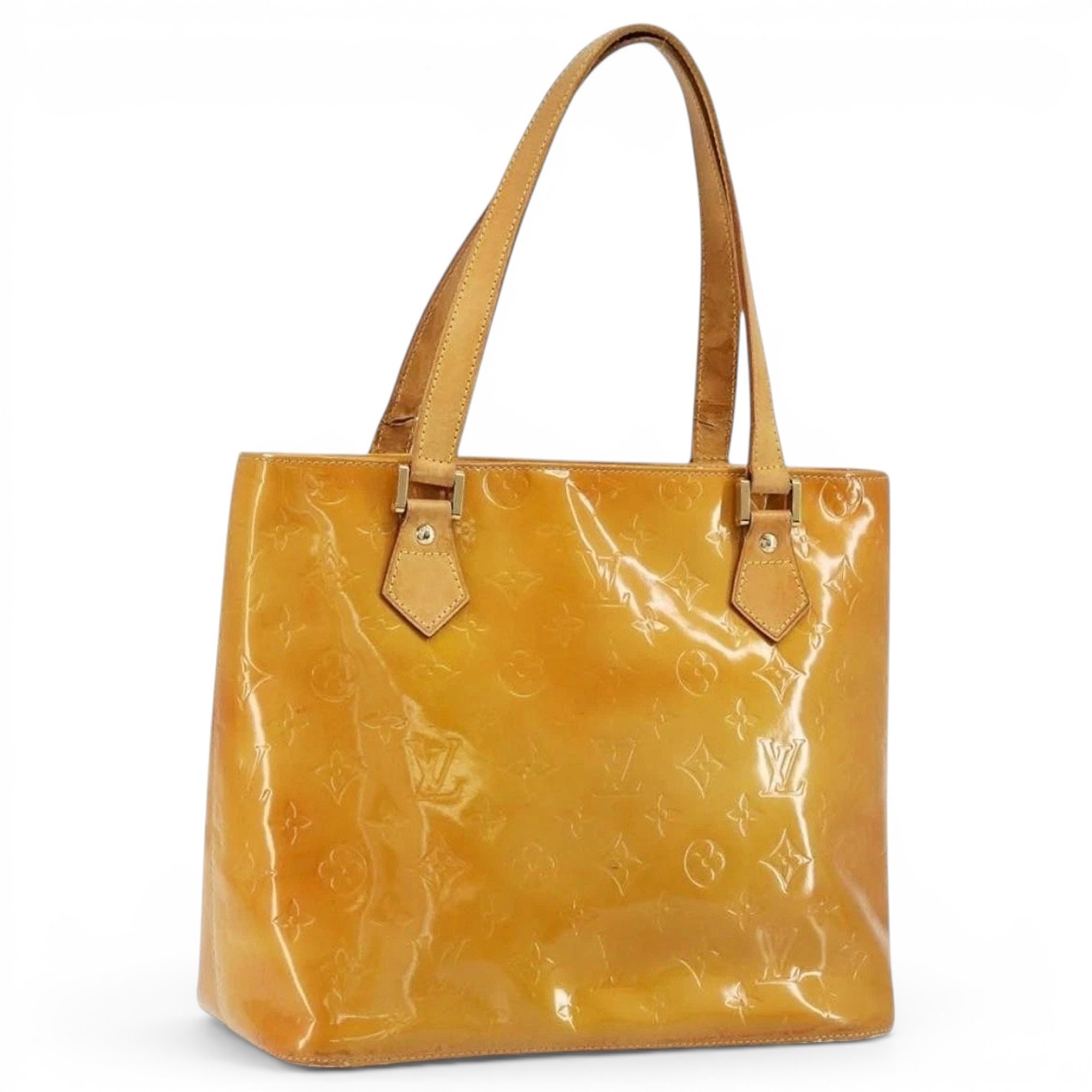 Patent leather handbag