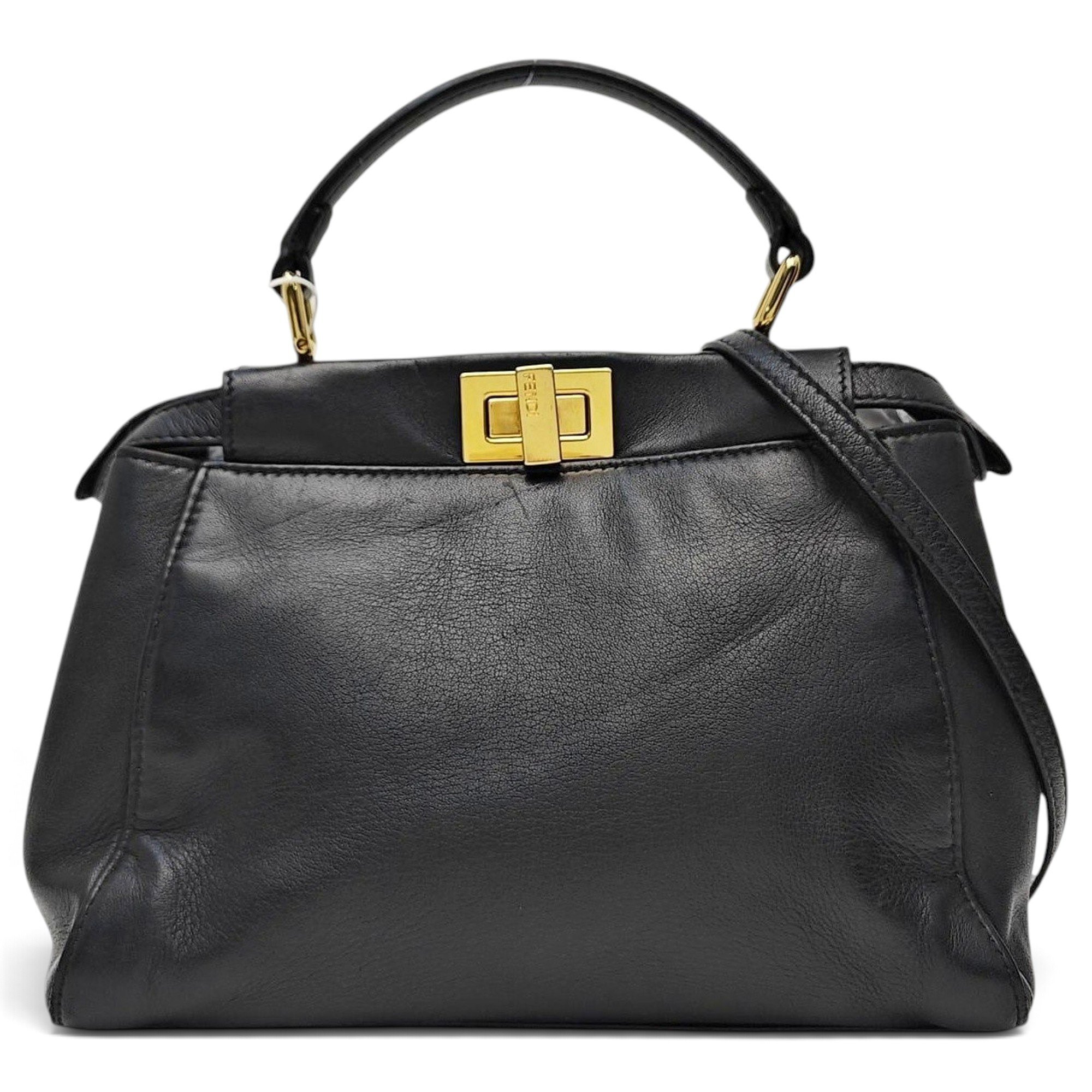 Peekaboo leather handbag