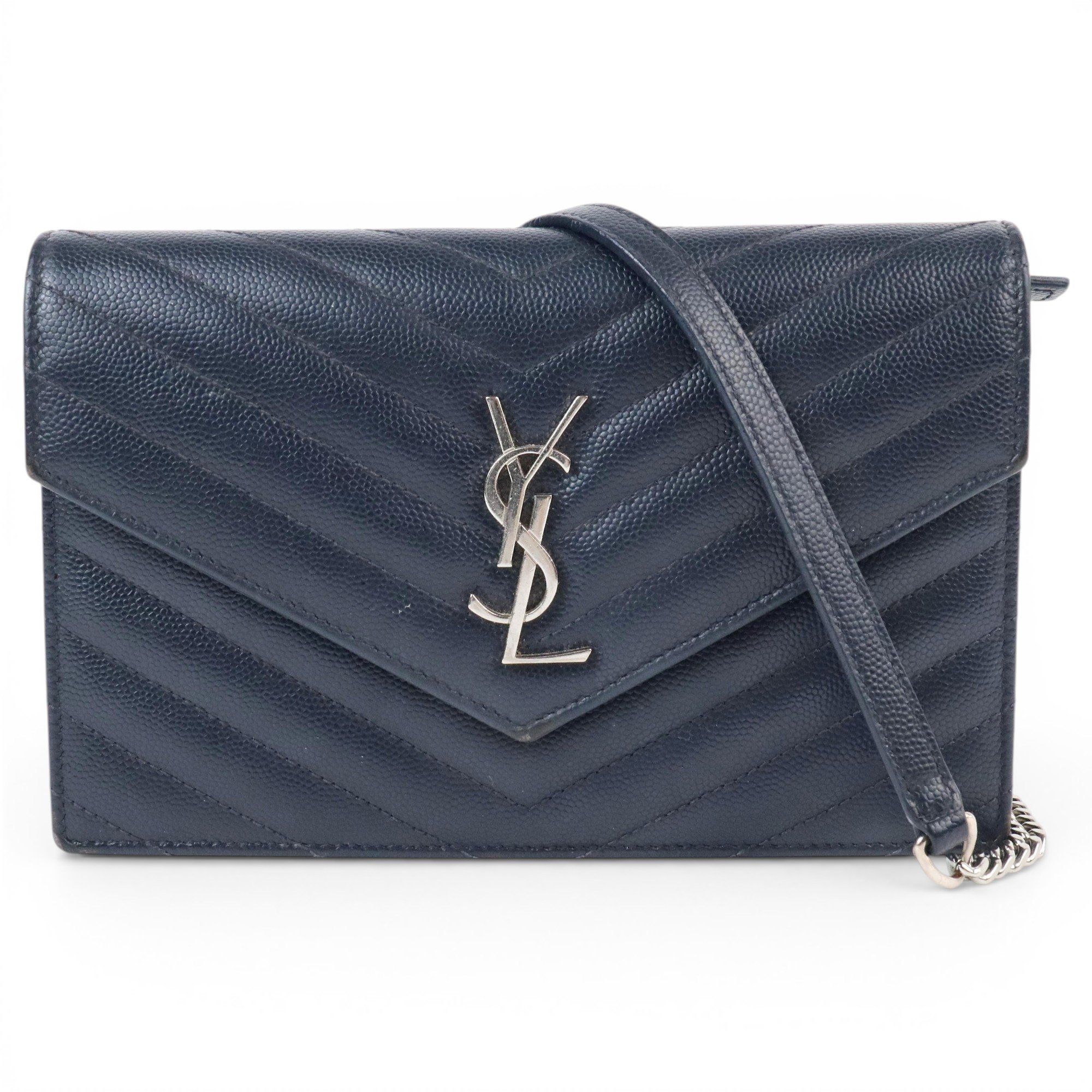 Envelope leather crossbody bag