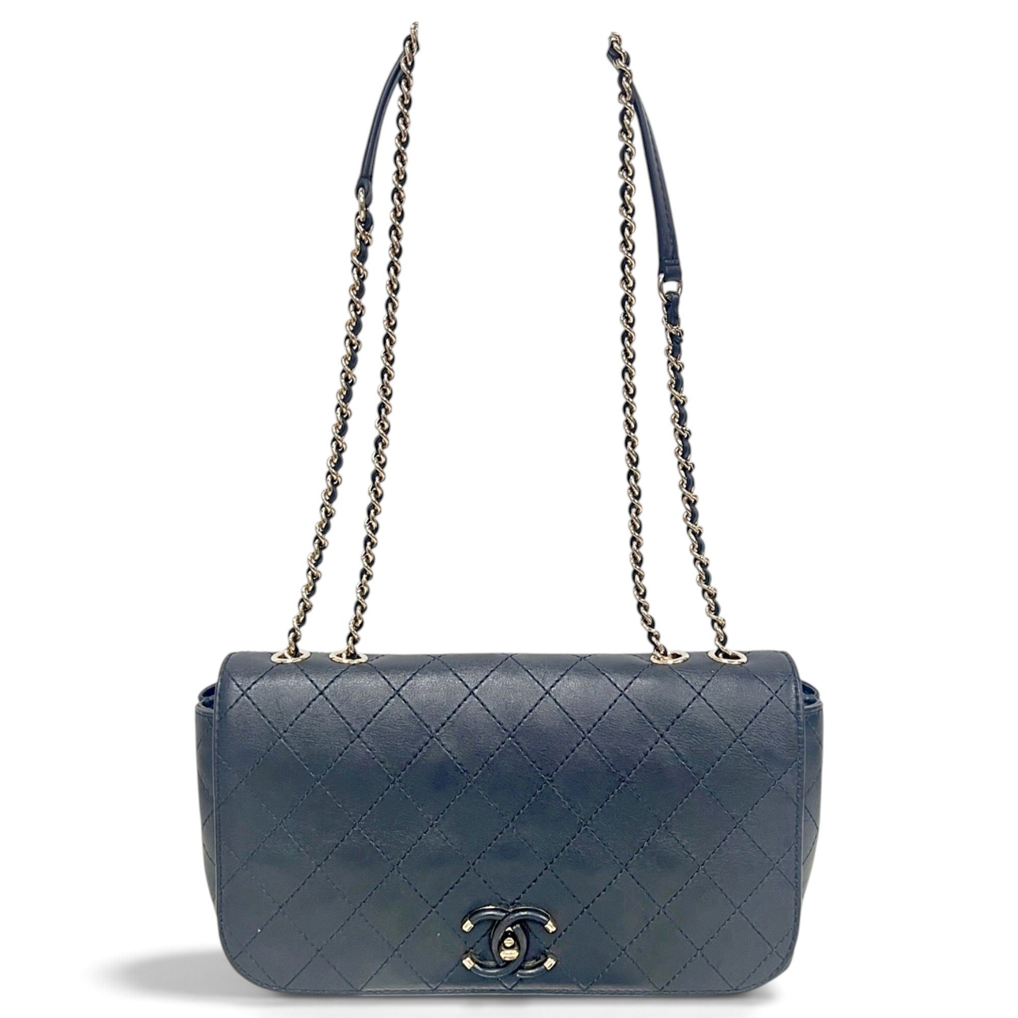 Coco Luxe leather handbag