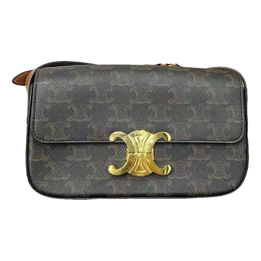 Triomphe leather handbag