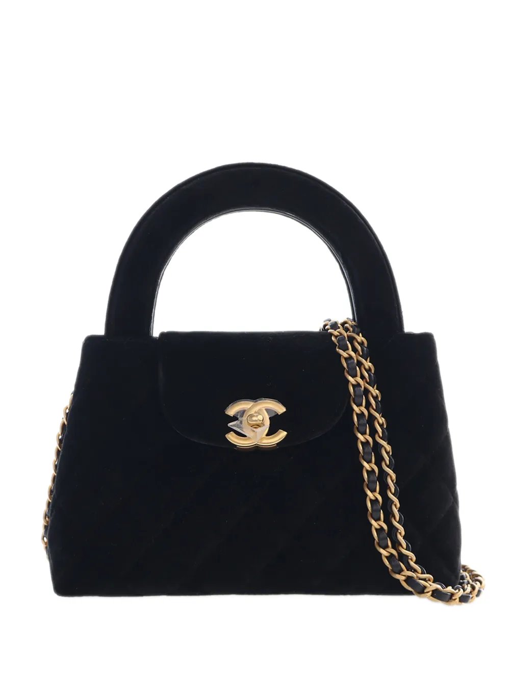 2021-2026 Nano Velvet Kelly Shopper Bag satchel