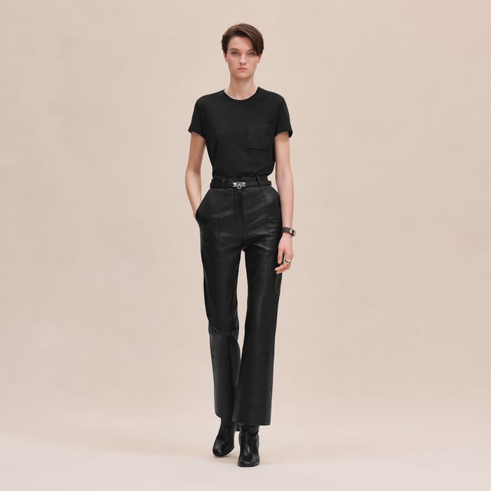 Noir Embroidered Pocket T-shirt