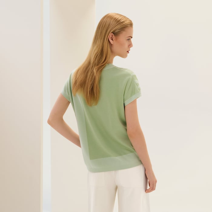 Vert Tendre "Brides De Gala" Short-sleeve Sweater