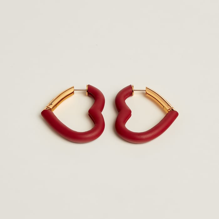 Rouge Grenat Au Coeur Du Faubourg Earrings
