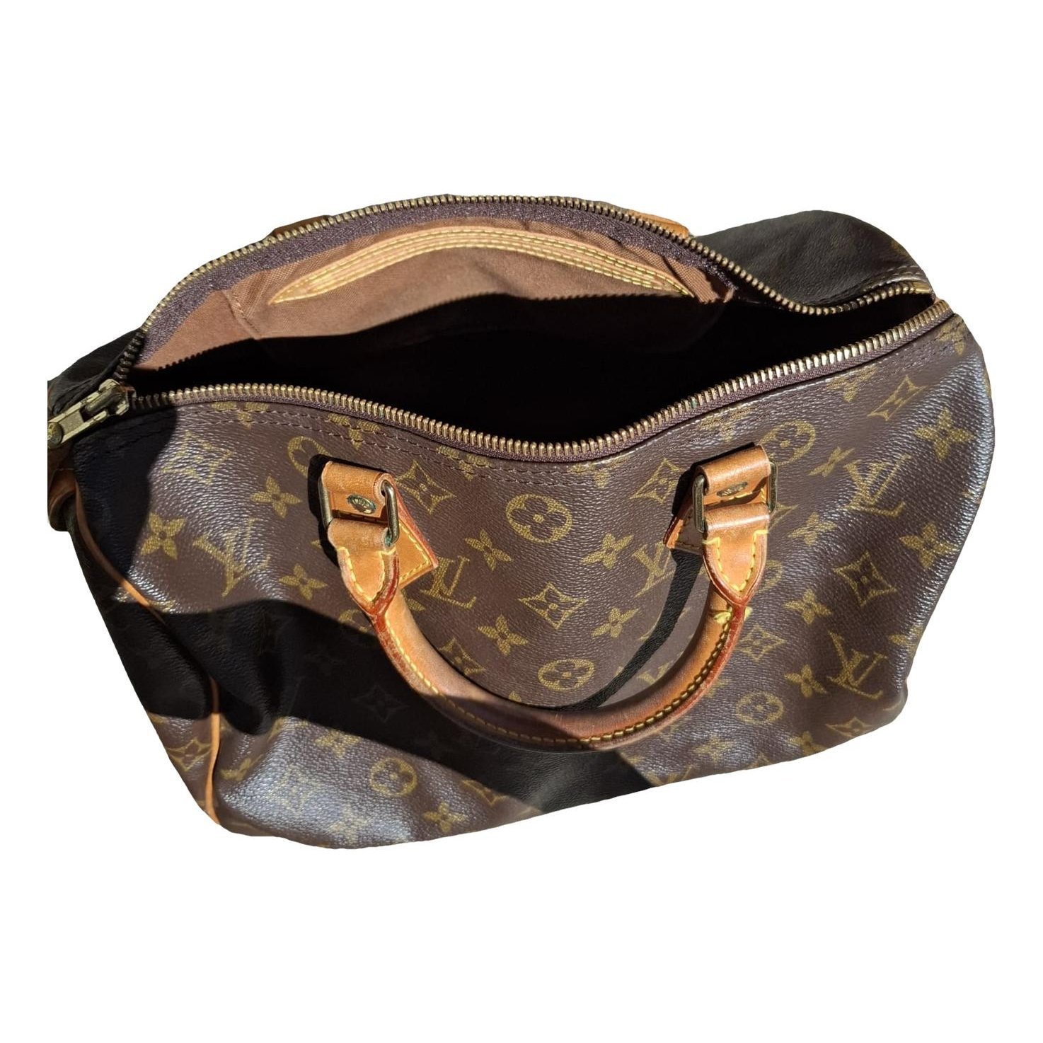 Speedy leather handbag